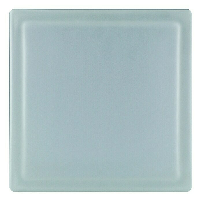 Fuchs Design Glasbaustein Sahara (Klar, Wolke sandgestrahlt, 19 x 19 x 8 cm, Beidseitig satiniert)