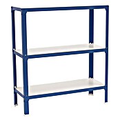 Simonrack Simonhome Metallregal (L x B x H: 30 x 80 x 90 cm, Traglast: 150 kg/Boden, Anzahl Böden: 3 Stk., Blau)