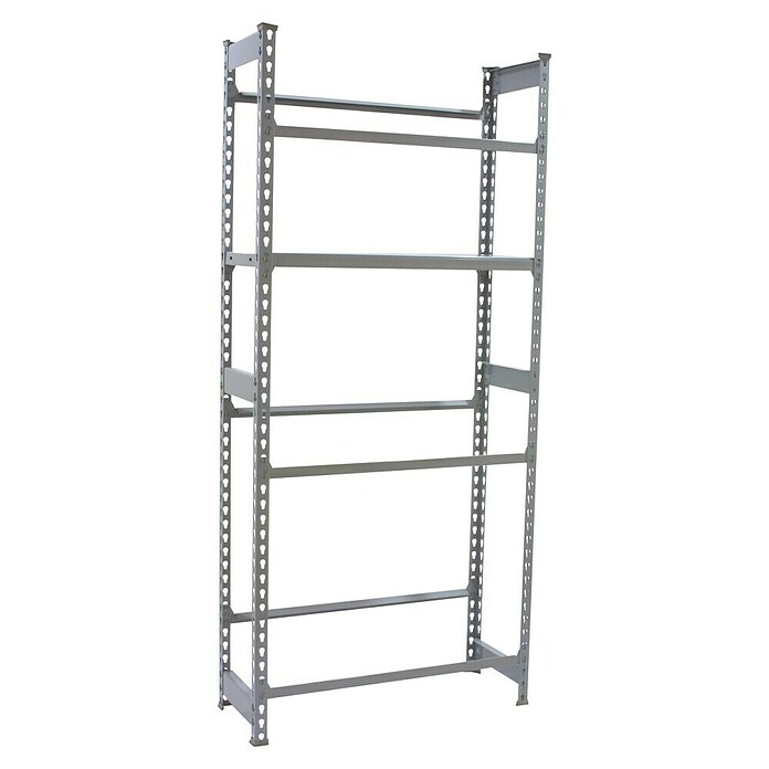 Simonrack Simonbottle Getränkekistenregal Shelf (H x B x T: 180 x 80 x 30 cm, Anzahl Böden: 4 Stk., Traglast Einlegeboden: 100 kg, Stecken, Grau) | BAUHAUS