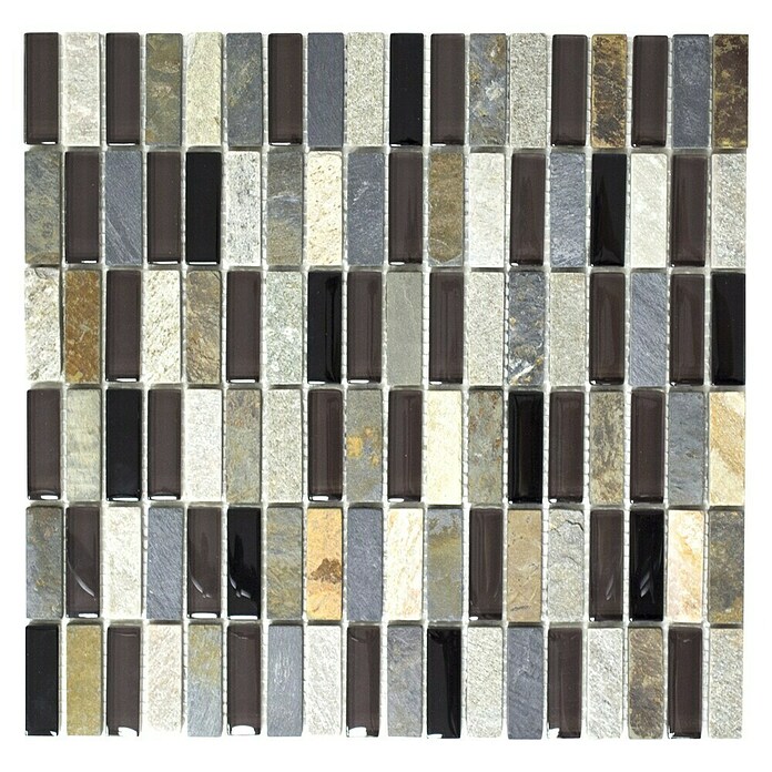 Mosaikfliese Crystal Mix XCM SM08 (30 x 30 cm, Bunt, Glänzend)