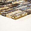 Mosaikfliese Crystal Mix XIC S1255 (32 x 31 cm, Braun, Glänzend)