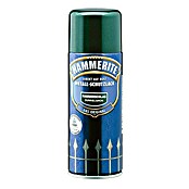 Hammerite Metall-Schutzlack Hammerschlag (Dunkelgrün, 400 ml, Glänzend, Lösemittelhaltig)