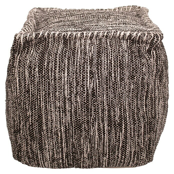 Hocker Pouf (40 x 40 x 40 cm, Anthrazit, 65 % Baumwolle, 27 % Polyester, 8 % Wolle) | BAUHAUS