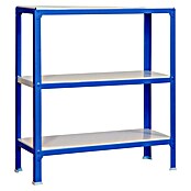 Simonrack Simonhome Metallregal (L x B x H: 30 x 80 x 90 cm, Traglast: 150 kg/Boden, Anzahl Böden: 3 Stk., Blau)