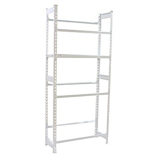 Simonrack Simonbottle Estantería para cajas de bebidas Shelf (Al x An x Pr: 180 x 80 x 30 cm, Número de baldas: 4 ud., Carga límite balda: 100 kg, Inserción, Blanco)