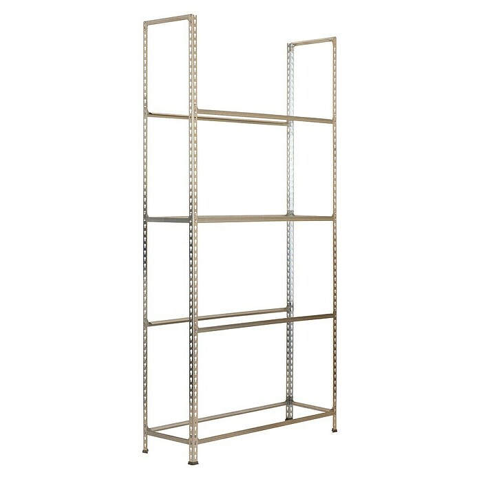 Simonrack Simonauto Metall-Reifen- & Lagerregal (L x B x H: 30 x 100 x 200 cm, Traglast: 120 kg/Boden, Anzahl Böden: 4 Stk., Silber)
