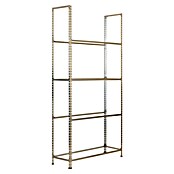 Simonrack Simonauto Metall-Reifen- & Lagerregal (L x B x H: 30 x 100 x 200 cm, Traglast: 120 kg/Boden, Anzahl Böden: 4 Stk., Silber)