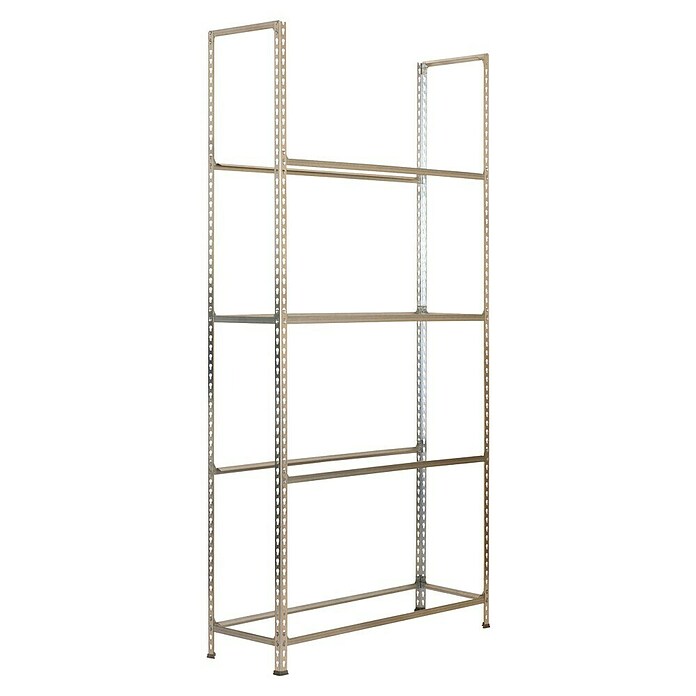 Simonrack Simonauto Metall-Reifen- & Lagerregal (L x B x H: 30 x 120 x 200 cm, Traglast: 100 kg/Boden, Anzahl Böden: 4 Stk., Silber)