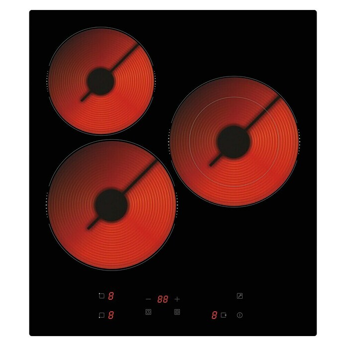 PKM Kochfeld KF3F (L x B: 51 cm x 45 mm, Anzahl Normalkochstellen: 3 Stk.) | BAUHAUS