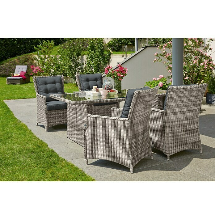 Sunfun Pauline Loungesessel XLBreite: 85 cm, Polyrattan Unknown