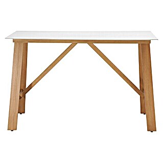 Sunfun Sonja Vrtni stol (D x Š x V: 150 x 80 x 95 cm, Eukaliptus, Bijele boje)