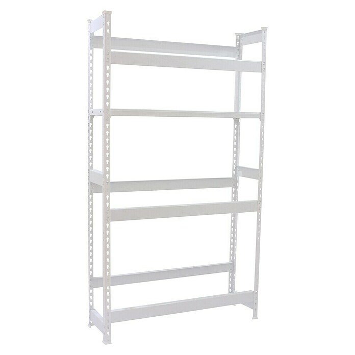 Simonrack Simonbottle Getränkekistenregal Shelf (H x B x T: 180 x 100 x 30 cm, Anzahl Böden: 4 Stk., Traglast Einlegeboden: 100 kg, Stecken, Weiß) | BAUHAUS