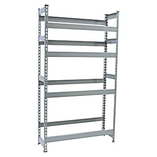 Simonrack Simonbottle Estantería para cajas de bebidas (Al x An x Pr: 200 x 100 x 30 cm, Carga límite balda: 100 kg, Número de baldas: 4 ud., Inserción, Gris)