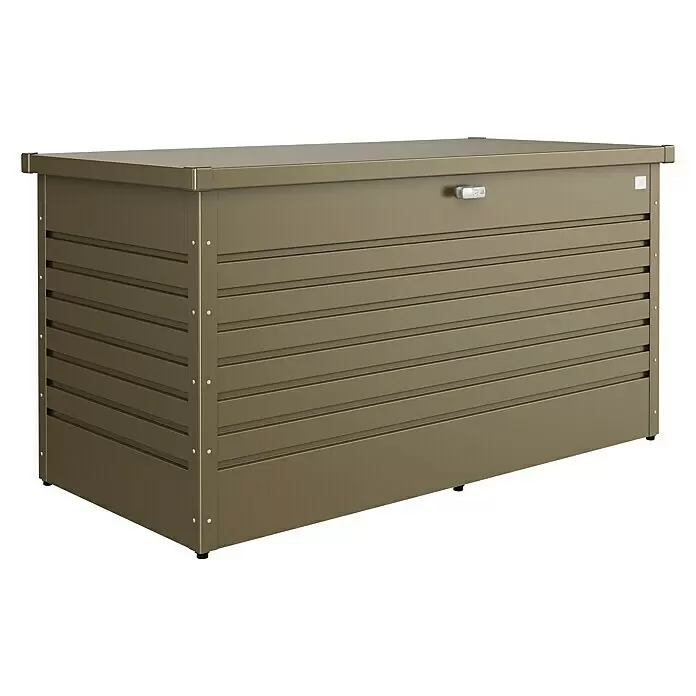 Biohort FreizeitBox Gartenbox FreizeitBox 160 - L x B x H: 160 x 79 x 83 cm, Bronze-Metallic, Stahl - Vorderansicht