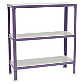 Simonrack Simonhome Metallregal (L x B x H: 30 x 80 x 90 cm, Traglast: 150 kg/Boden, Anzahl Böden: 3 Stk., Lila)