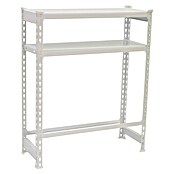 Simonrack Simonbottle Getränkekistenregal Shelf (H x B x T: 100 x 80 x 30 cm, Anzahl Böden: 3 Stk., Traglast Einlegeboden: 100 kg, Stecken, Weiß) | BAUHAUS