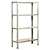 Simonrack Simonhome Metallregal (L x B x H: 30 x 100 x 160 cm, Traglast: 100 kg/Boden, Anzahl Böden: 4 Stk., Weiß)