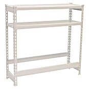 Simonrack Simonbottle Getränkekistenregal Shelf (H x B x T: 100 x 100 x 30 cm, Anzahl Böden: 3 Stk., Traglast Einlegeboden: 100 kg, Stecken, Weiß) | BAUHAUS