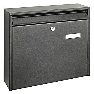 Portaferm Wandbrievenbus PM 44 (l x b x h: 10 x 36,2 x 32,2 cm, Grijs, Staal)