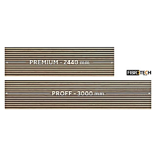 FibroTech Akustikpaneel Proff (Light Oak, 3.000 x 605 x 22 mm, 1,82 m²)