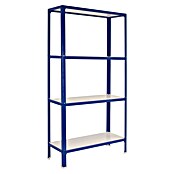 Simonrack Simonhome Metallregal (L x B x H: 30 x 100 x 160 cm, Traglast: 150 kg/Boden, Anzahl Böden: 4 Stk., Blau)