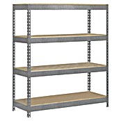 Simonrack Bricoforte Estantería para cargas pesadas Chipboard (Al x An x Pr: 200 x 120 x 45 cm, Capacidad de carga por balda: 300 kg, Número de baldas: 4 ud., Inserción, Galvanizado) | BAUHAUS