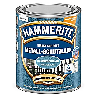 Hammerite Metall-Schutzlack Hammerschlag (Metallblau, 750 ml, Glänzend, Lösemittelhaltig)