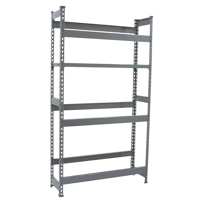 Simonrack Simonbottle Getränkekistenregal Shelf (H x B x T: 180 x 100 x 30 cm, Anzahl Böden: 4 Stk., Traglast Einlegeboden: 100 kg, Stecken, Grau) | BAUHAUS