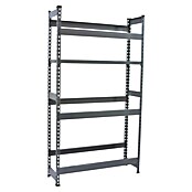 Simonrack Simonbottle Getränkekistenregal Shelf (H x B x T: 180 x 100 x 30 cm, Anzahl Böden: 4 Stk., Traglast Einlegeboden: 100 kg, Stecken, Grau) | BAUHAUS