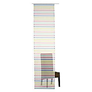 Elbersdrucke Schiebevorhang FEEL GOOD 04 (Weiß/Bunt, 100 % Polyester, L x B: 245 x 60 cm)