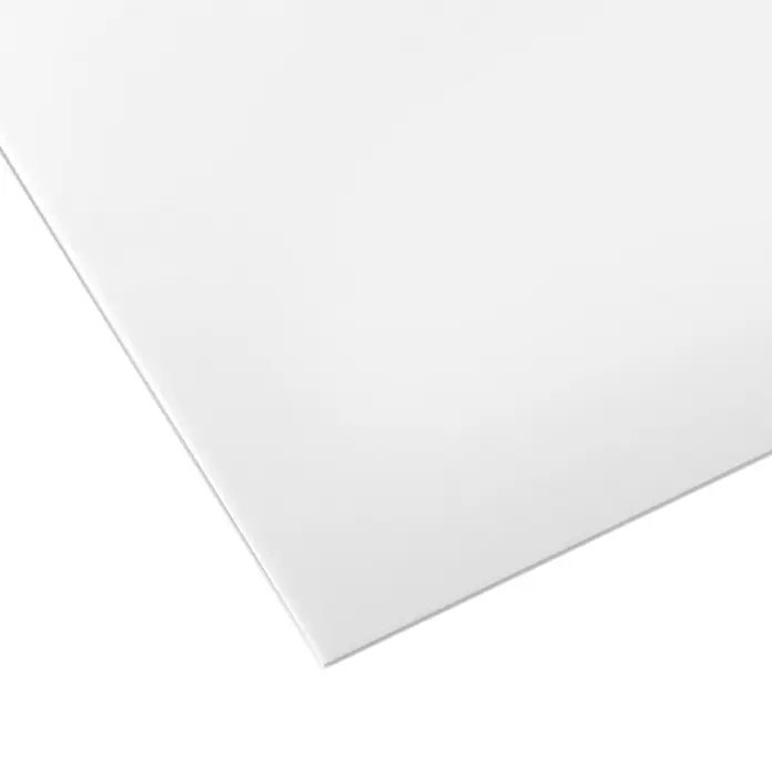 Kunstglas Owocor - 200 cm x 100 cm x 2,5 mm, Eben, Opal, Polystyrol - Weiße Acrylglasplatte mit glatter Oberfläche. Ideal für DIY-Projekte, Displays und Schutzabdeckungen mit einer Größe von 20 x 30 cm.