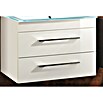Camargue Stella Waschtischunterschrank (47 x 80 x 55 cm, 2 Schubkästen, Mit Beleuchtung, Weiß)