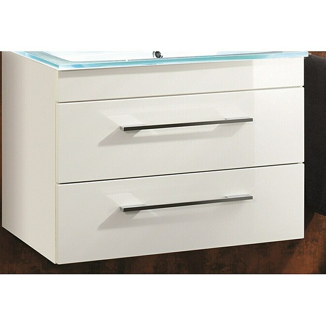 Camargue Stella Waschtischunterschrank  (79,4 x 48,8 x 55 cm, Weiß)