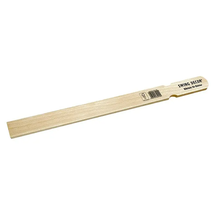 Rührholz - L x B: 450 x 35 mm, Geeignet für: Kleister - Abbildung eines Holzrührstabs der Marke Swing Decor, ideal zum Anrühren von Kleister. Ein praktisches Werkzeug für Heimwerker und Bastelarbeiten.