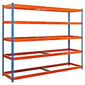 Simonrack Simonforte Estantería para cargas pesadas (Al x An x Pr: 200 x 210 x 60 cm, Número de baldas: 5 ud., Inserción, Azul/Naranja, Capacidad de carga por balda: 500 kg) | BAUHAUS