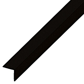 Winkelprofil (1 000 x 20 x 20 mm, Stärke: 1 mm, PVC, Schwarz)