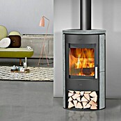 Fireplace Kaminofen Zaria Speckstein (6 kW, Raumheizvermögen: 108 m³, Material Abdeckung: Speckstein, Grau/Schwarz)