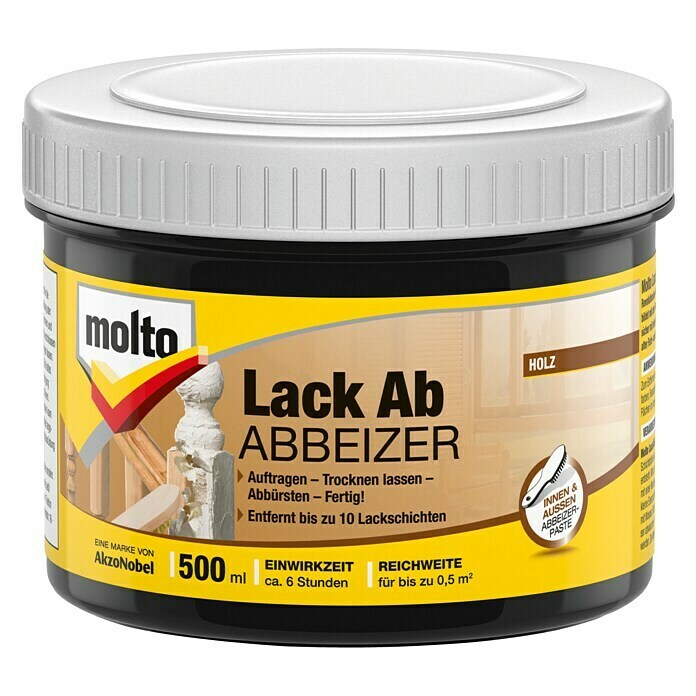 Molto Abbeizer Power, 5087687, für Holz und Metall, Gel, farblos