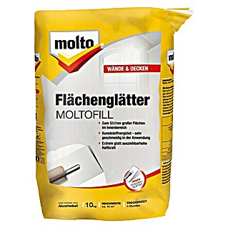 Molto Spachtelpulver Moltofill Flächenglätter (Weiß, 10 kg)