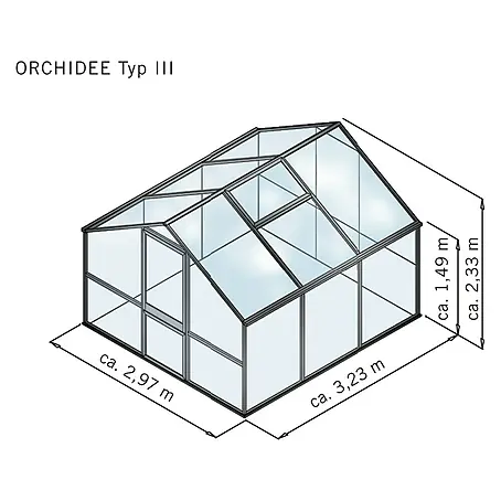 KGT Gewächshaus Orchidee III