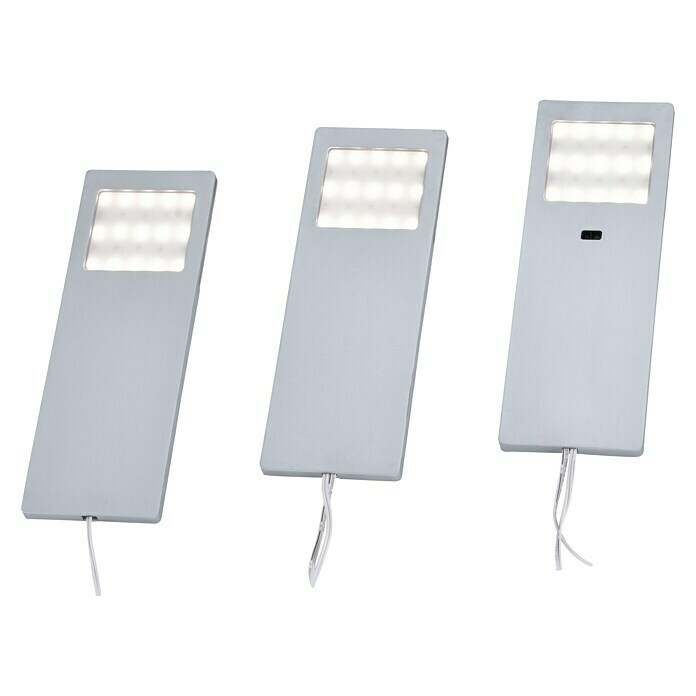 Paul Neuhaus LED-Unterbauleuchten-Set (6 W, Länge: 190 mm, Warmweiß, 3 Stk., Matt)