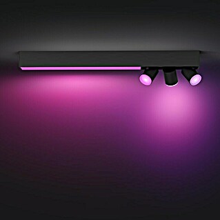 Philips Hue LED-Deckenstrahler White & Color Ambiance Centris (22,4 W, L x B x H: 8,5 x 78,2 x 12,7 cm, Schwarz, RGBW, 4 Stk.)