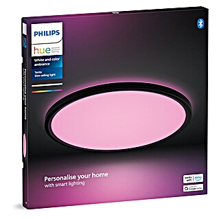 Philips Hue LED-Panel rund White & Color Ambiance Tento M (23 W, Ø x H: 42,1 x 3,07 cm, Schwarz, RGBW)