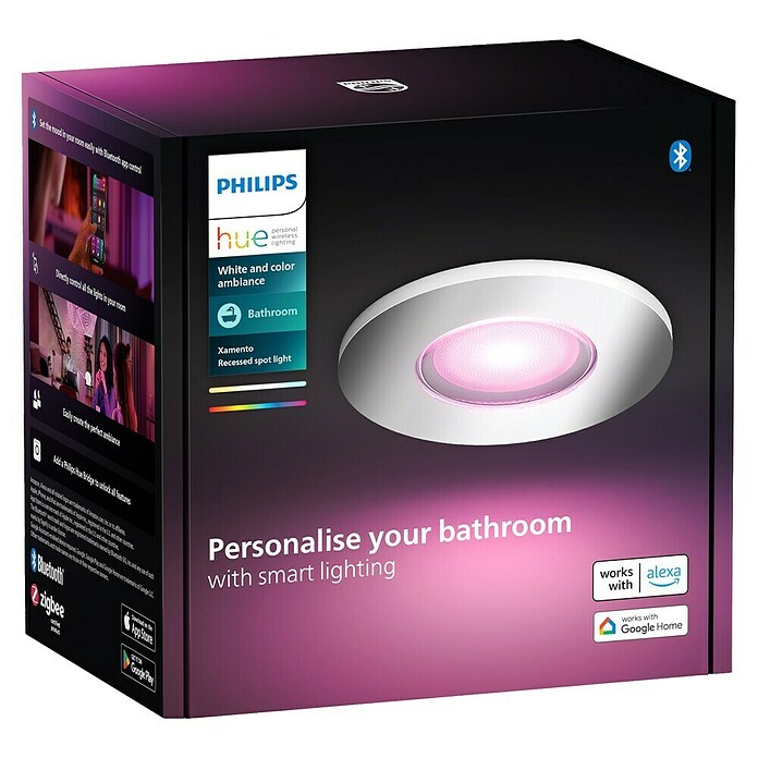 Philips Hue LED-Einbauspot White & Color Ambiance Xamento (RGBW, Durchmesser: 9,4 cm) | BAUHAUS