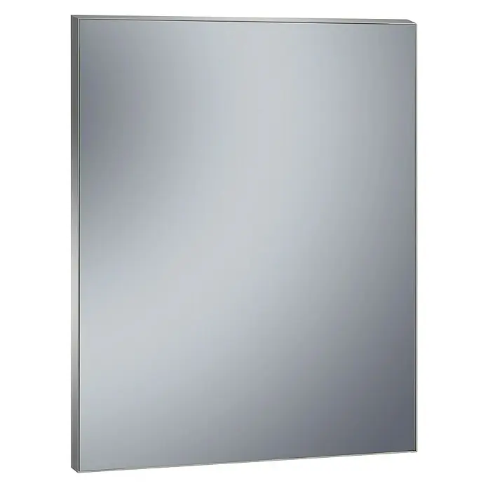 Camargue Espejo de pared Agneta - 60 x 80 cm - Espejo rectangular con marco delgado para un diseño de baño moderno y elegante. Un verdadero atractivo para cualquier baño.