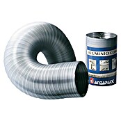 Tubo flexible de aluminio (Ø x L: 150 mm x 300 cm, Plateado)