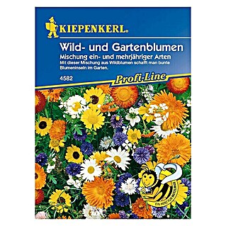 Kiepenkerl Profi-Line Blumensamenmischung Wild- und Gartenblumen (Verschiedene Sorten, Blütezeit: Juni, 1 m² - 2 m²)