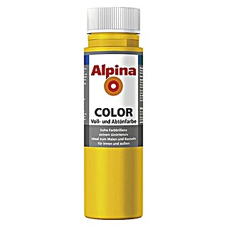 Alpina Vollton- & Abtönfarbe Color (Lucky Yellow, Matt, 250 ml, Lösemittelfrei)