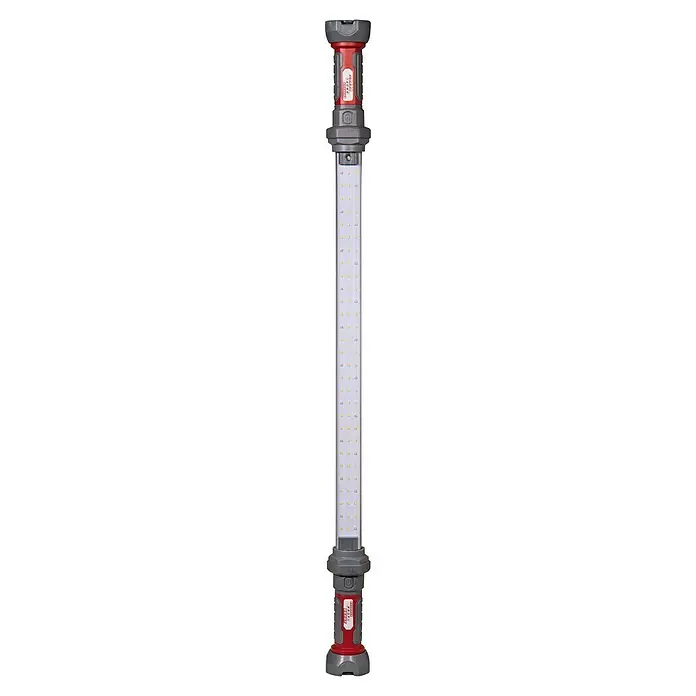 Profi Depot LED-Arbeitsleuchte XXL - Länge: 1 m - LED-Arbeitsleuchte, rot und grau. Ideal für Werkstatt und Baustelle, bietet helles, gleichmäßiges Licht für präzise Arbeiten.