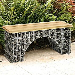Bellissa Gartenbank-Gabione Arco (L x B x H: 125 x 45 x 54 cm)